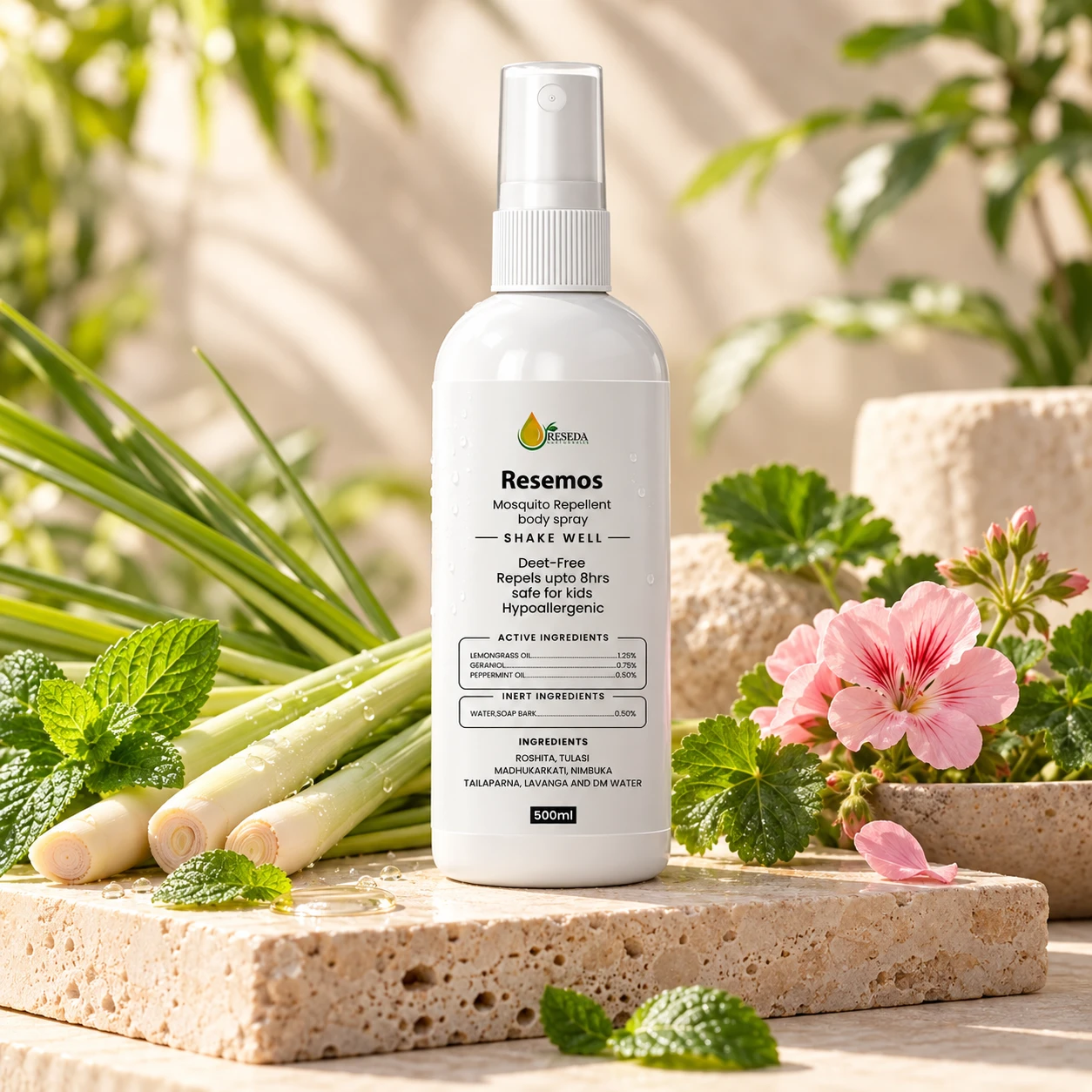 Resemos mosquito repellant body spray
