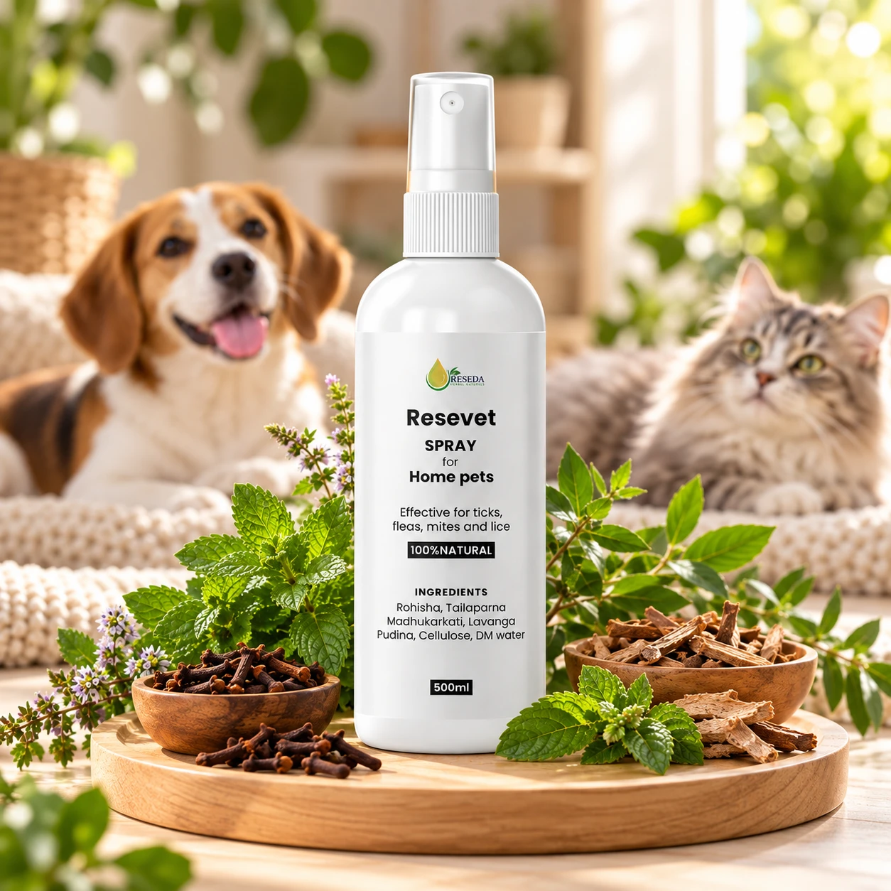 Resevet spray for home pets